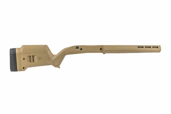 The Flat Dark Earth Magpul Hunter 700 stock is designed for short action Remington R700 pattern rifles